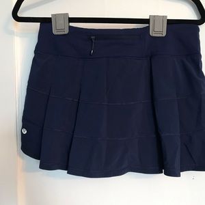 Lululemon Deep Royal Blue Pace Rival Workout Skirt